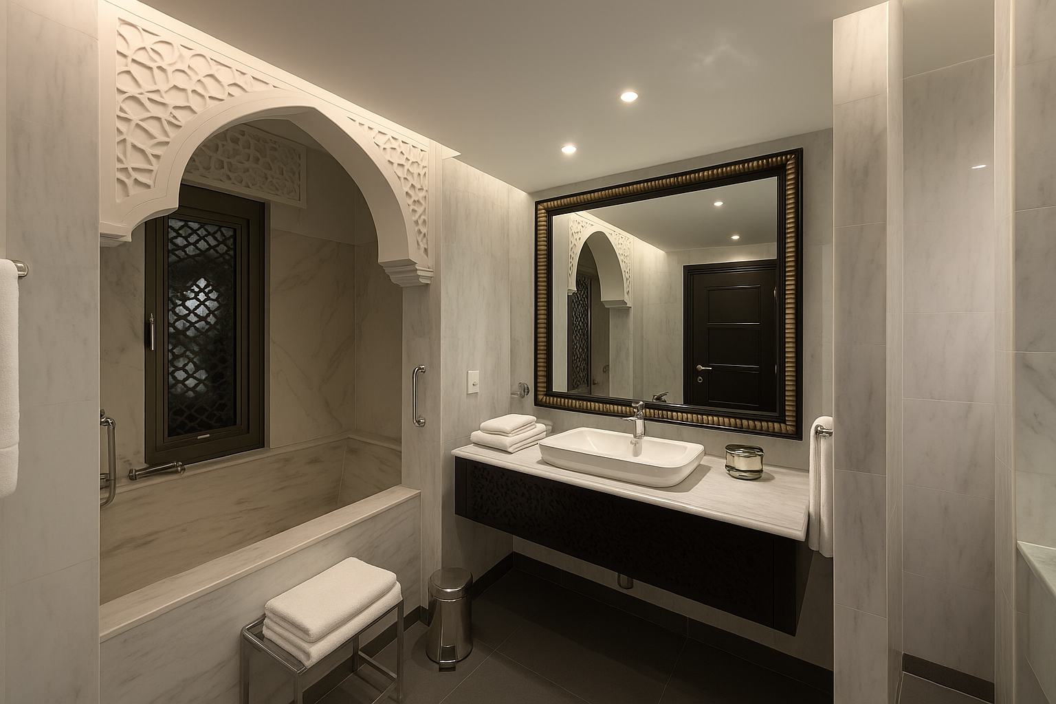 دبی، پالم جمیرا | ویلای لوکس Royal Residences | چشم‌انداز خیره‌کننده | سان‌وی هاوس