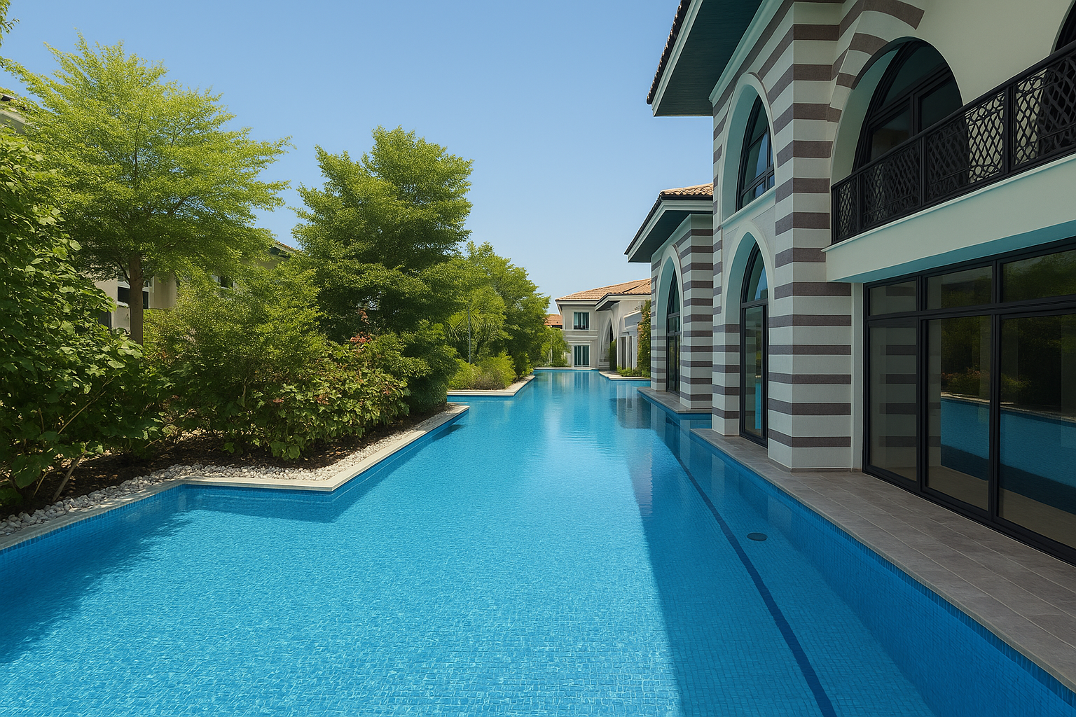 دبی، پالم جمیرا | ویلای لوکس Royal Residences | چشم‌انداز خیره‌کننده | سان‌وی هاوس
